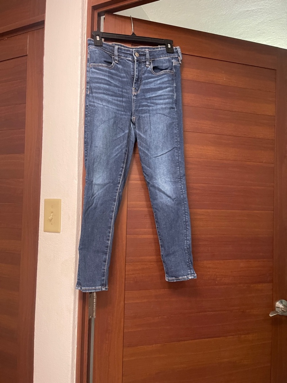 American Eagle Denim Jeans with Brown Contrast Stitching